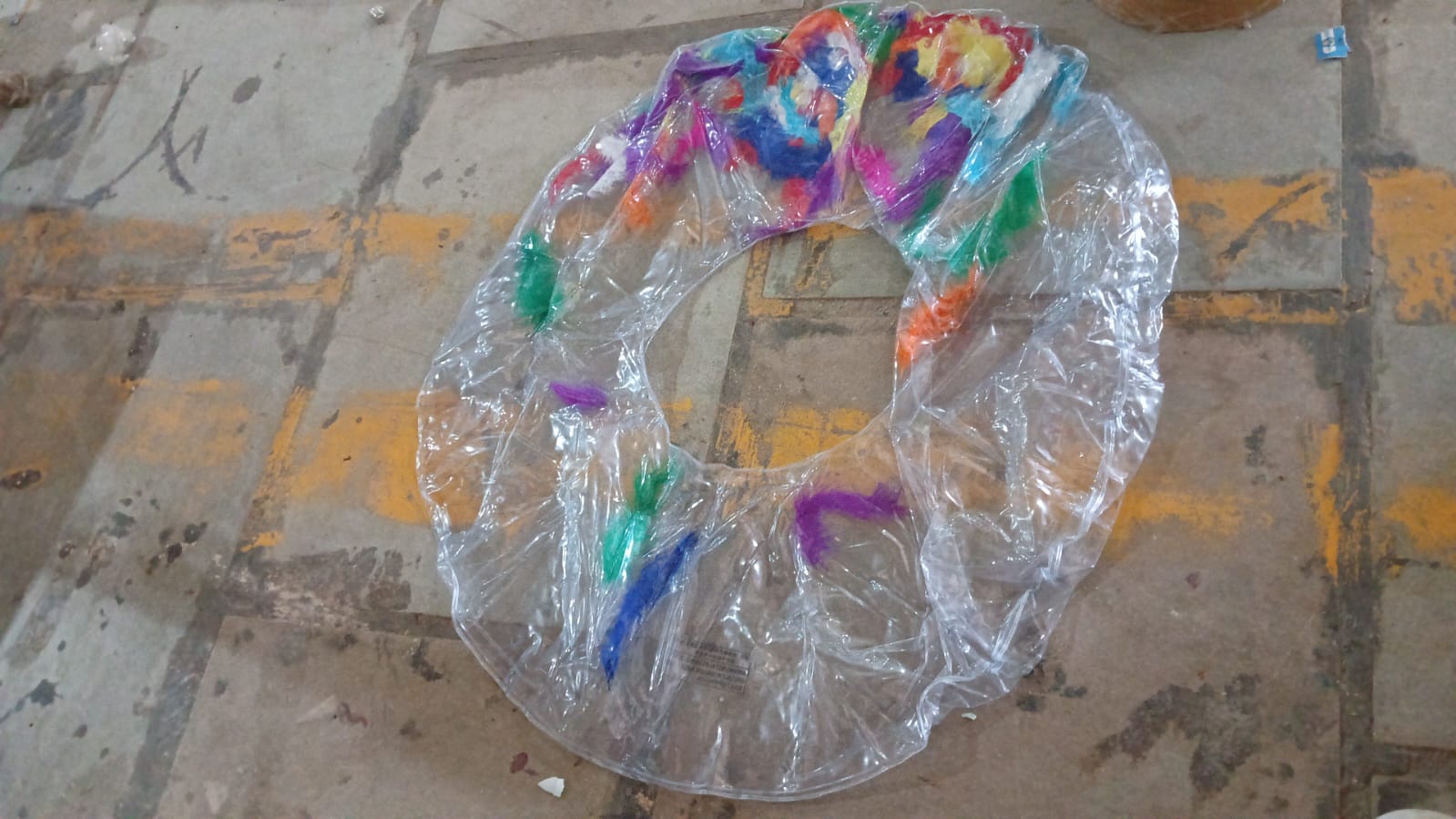 Swim Ring, For children, Conveniently Portable, Feathers, Swimming Ring, For Water Play, For Beaches, Swimming, Summer Vacation (1 Pc) Swim Ring, For children, Conveniently Portable, Feathers, Swimming Ring, For Water Play, For Beaches, Swimming, Summer Vacation (1 Pc)